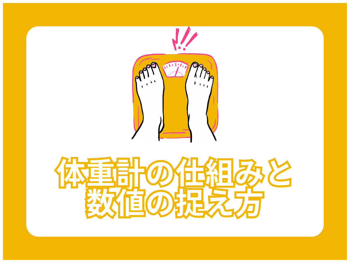 体重計の仕組みと数値の捉え方